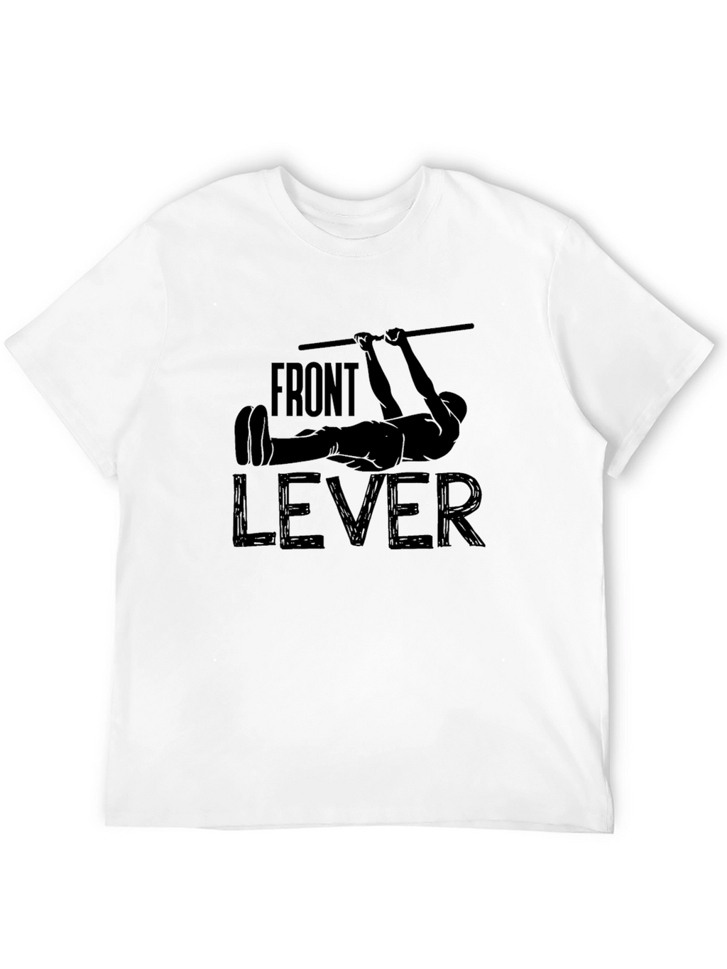 Front Lever Workout Black Graphic T-Shirt
