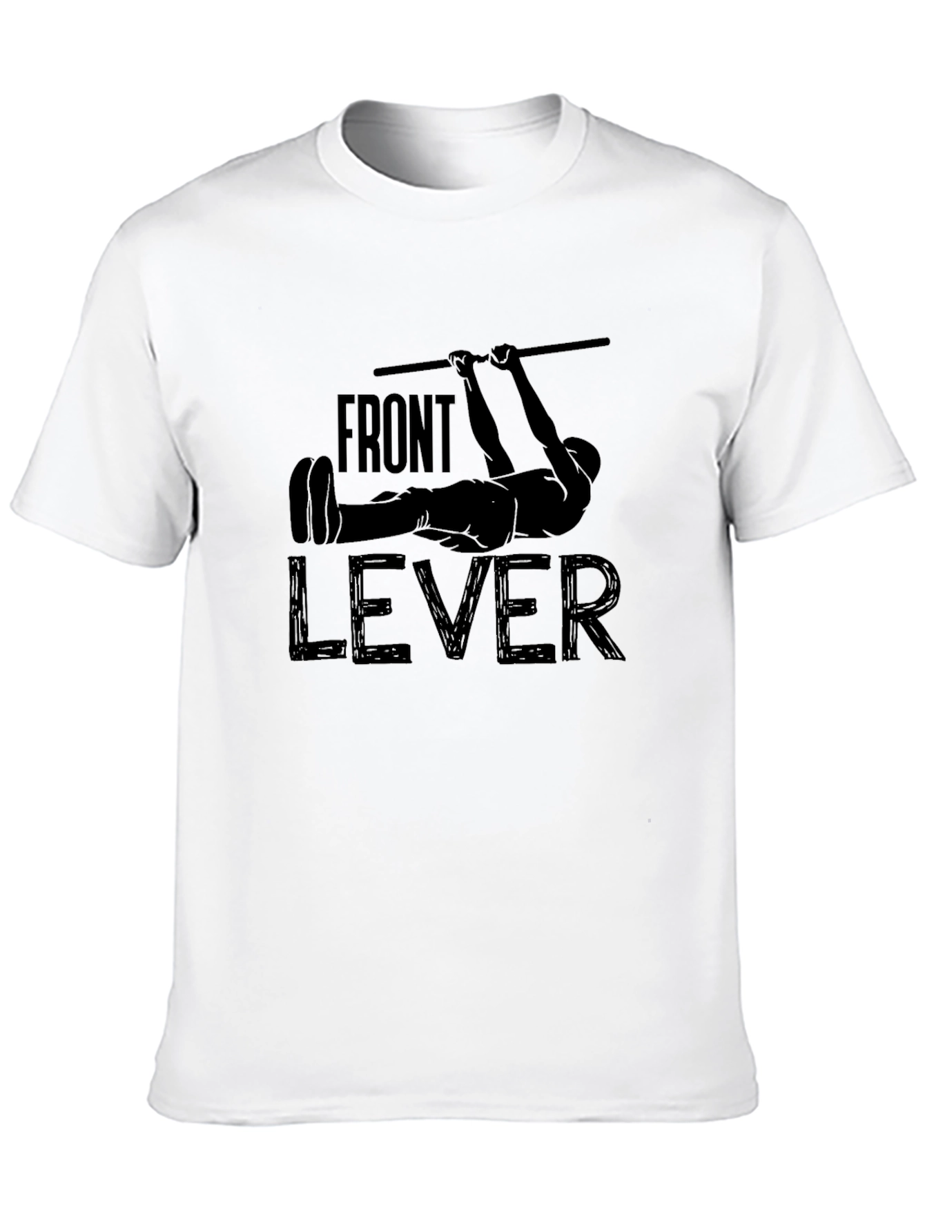 Front Lever Workout Black Graphic T-Shirt