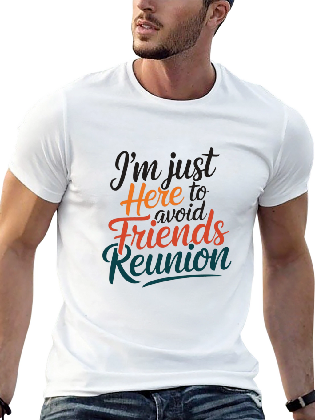 Avoid Friends Reunion T-Shirt Novelty Slogan Tee