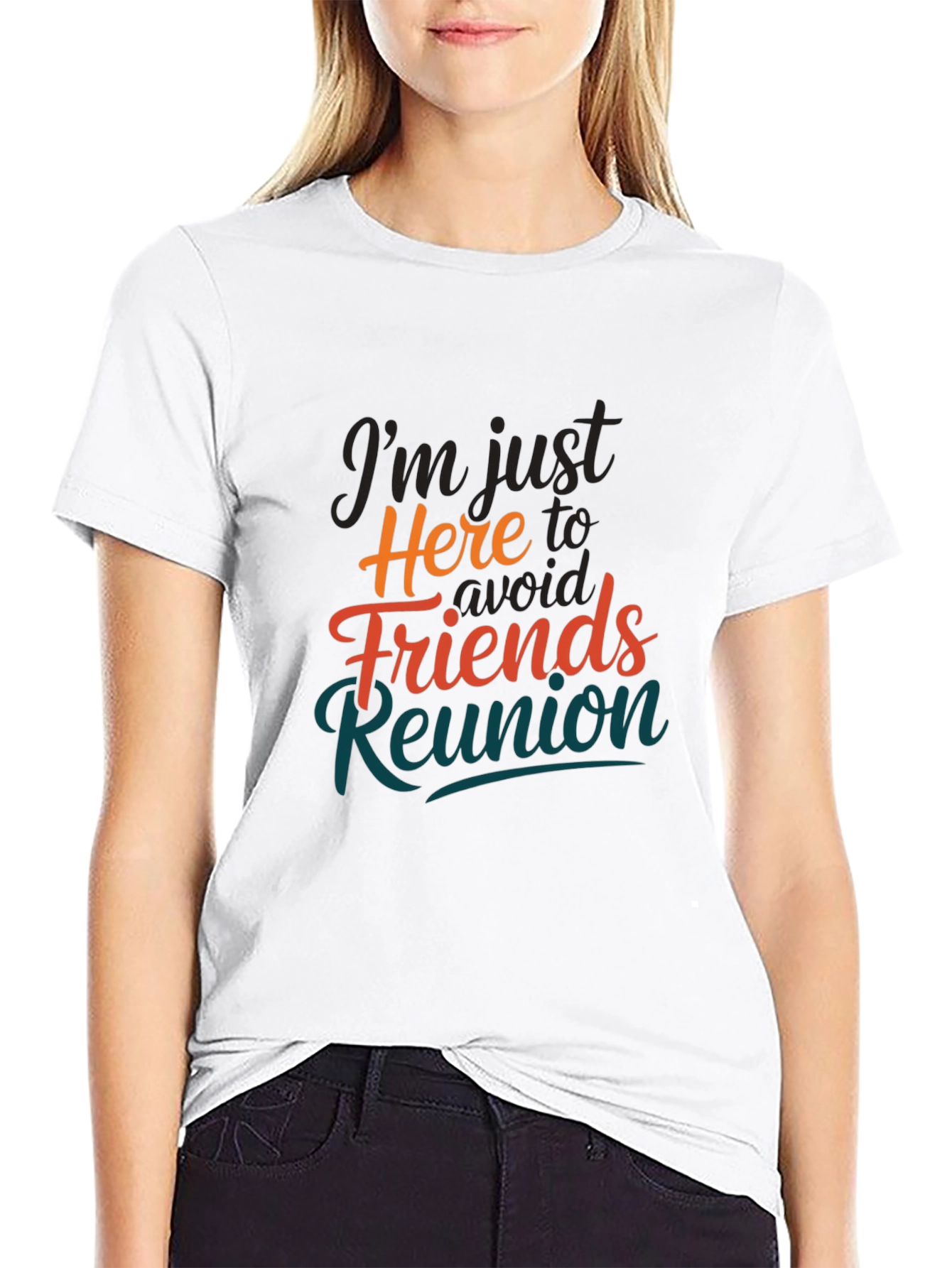 Avoid Friends Reunion T-Shirt Novelty Slogan Tee