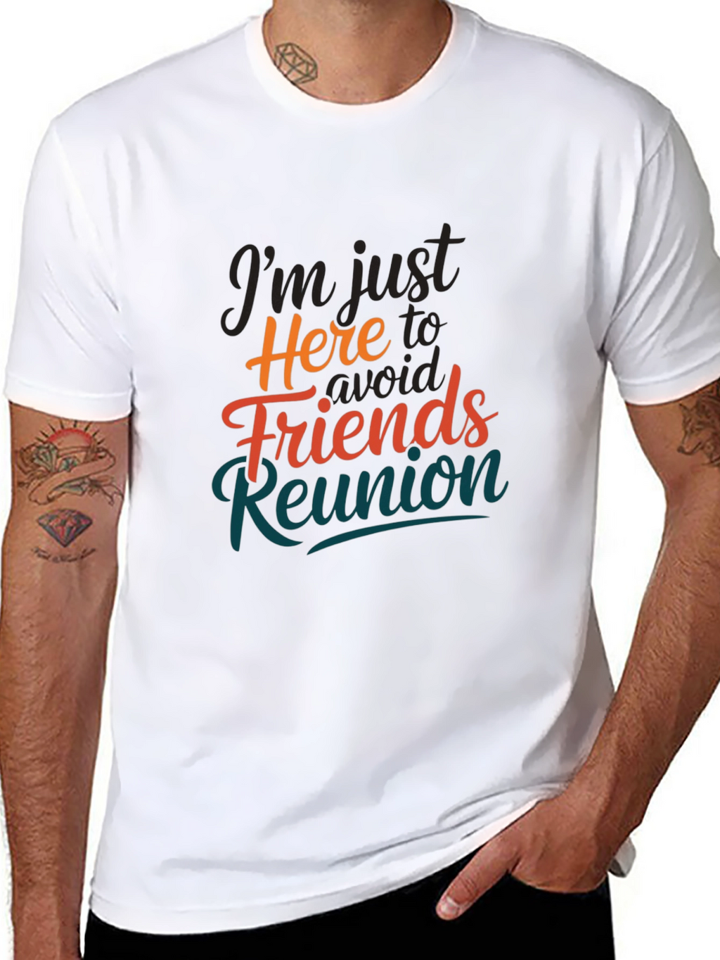 Avoid Friends Reunion T-Shirt Novelty Slogan Tee