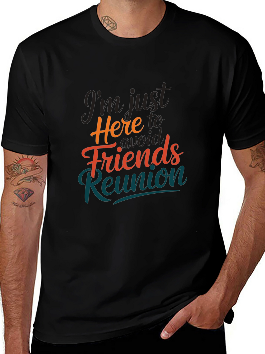Avoid Friends Reunion T-Shirt Novelty Slogan Tee