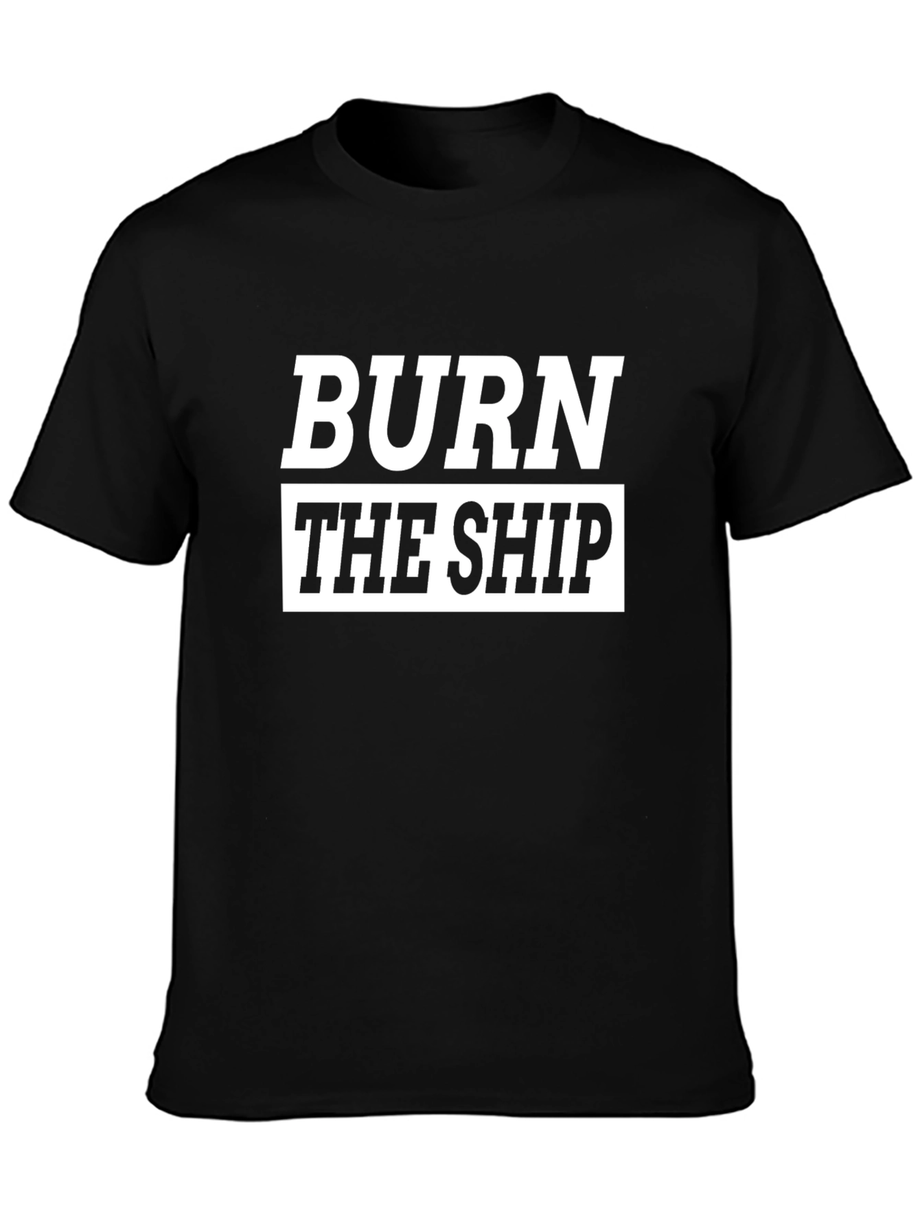 Burn The Ship Graphic Tee - Black