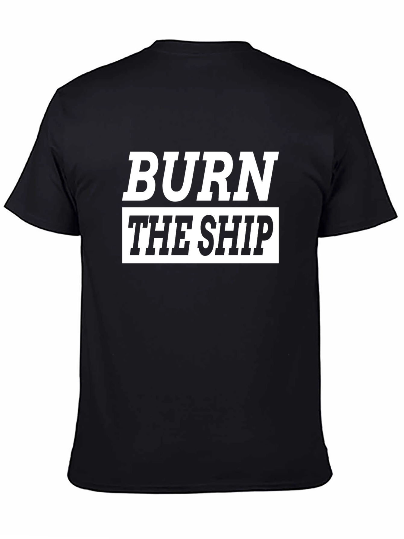 Burn The Ship Graphic Tee - Black
