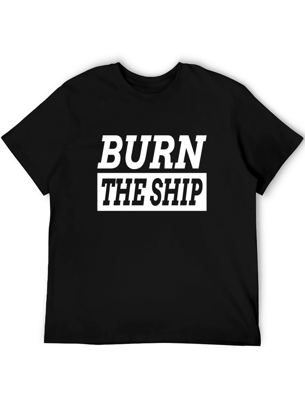 Burn The Ship Graphic Tee - Black