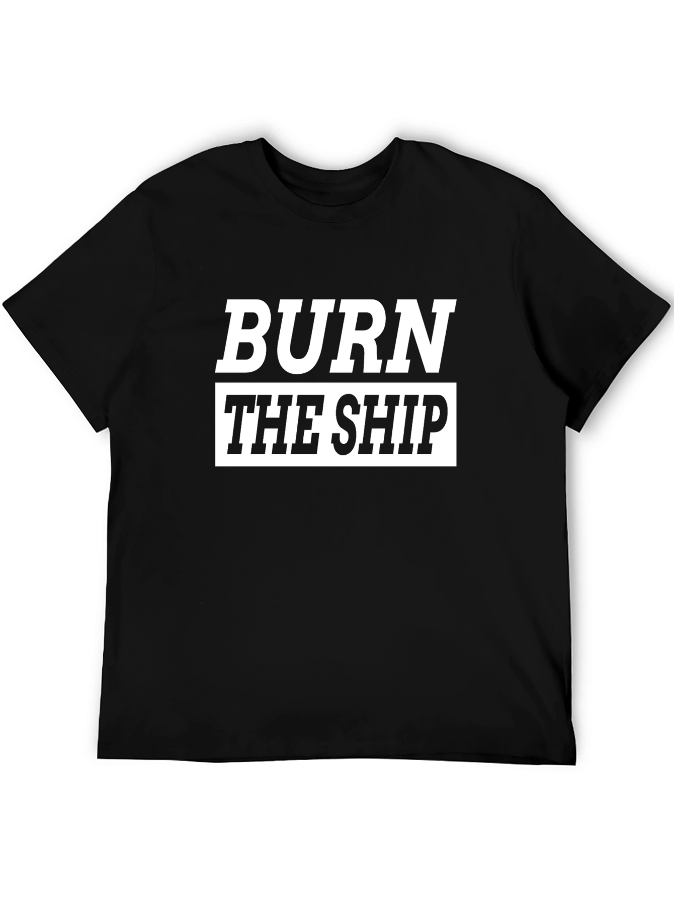 Burn The Ship Graphic Tee - Black