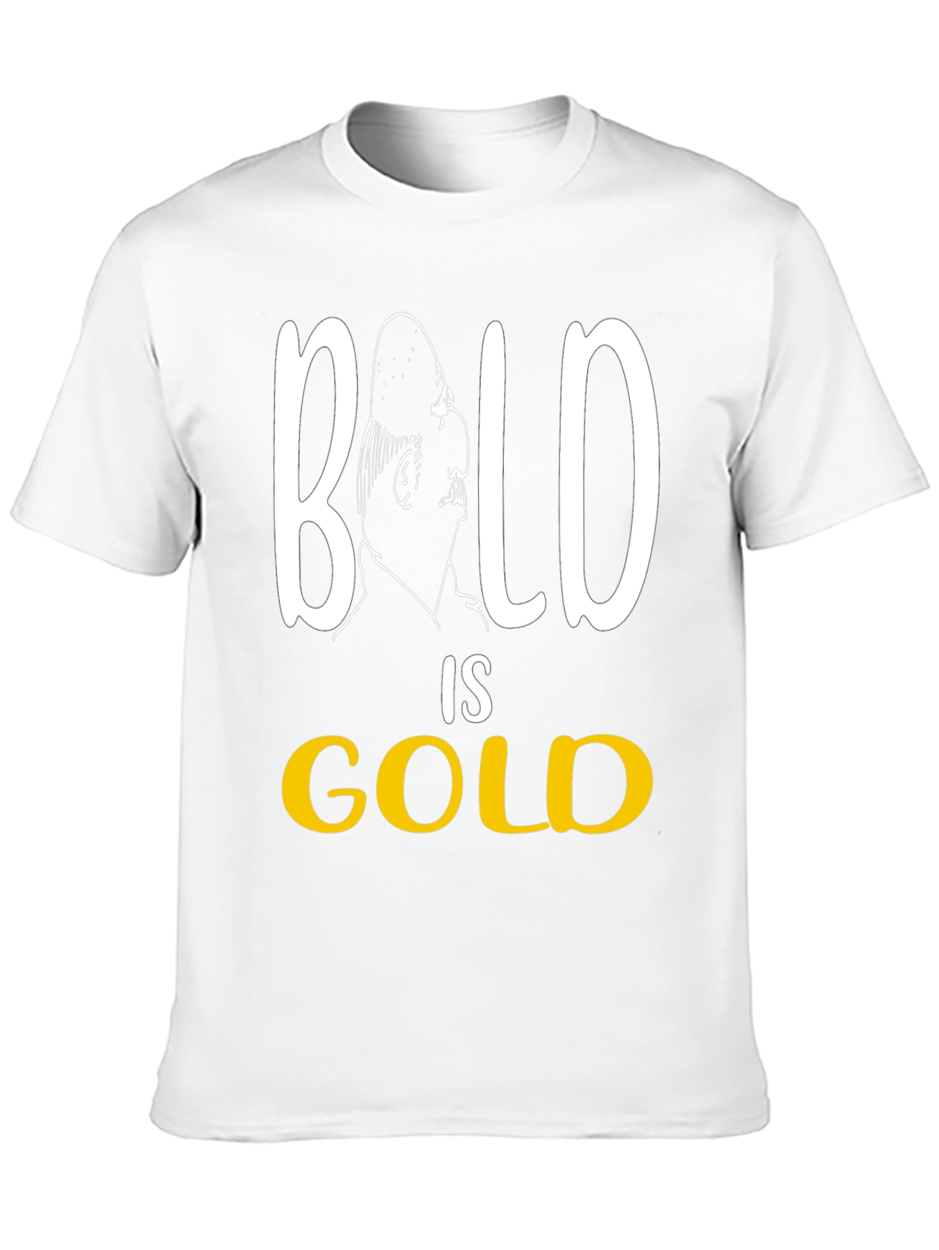 Bald is Gold Funny Mens T-Shirt