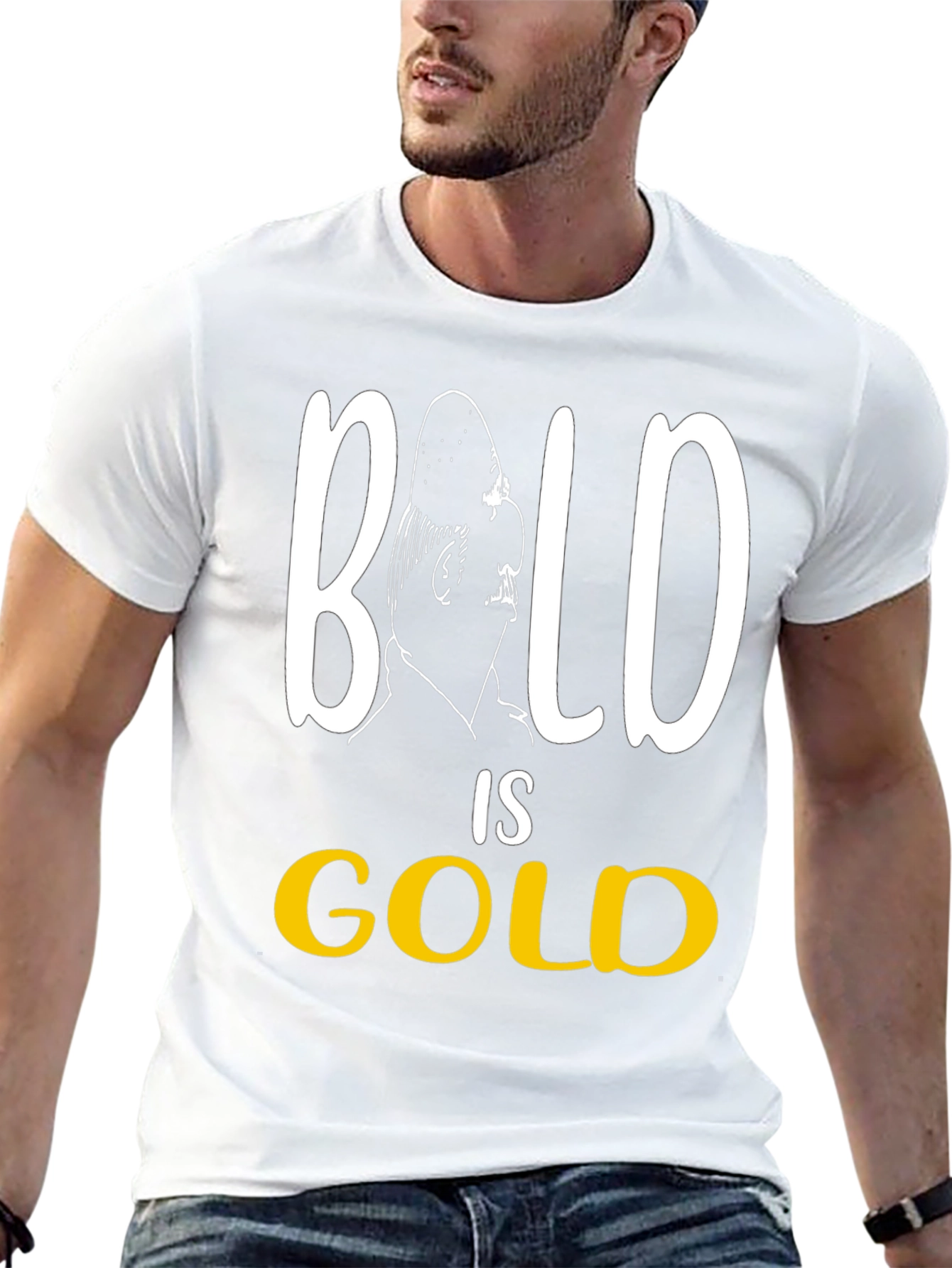 Bald is Gold Funny Mens T-Shirt