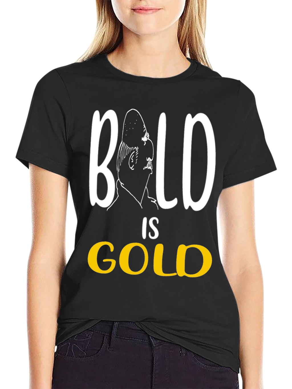 Bald is Gold Funny Mens T-Shirt