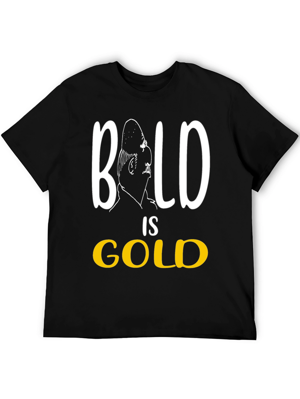 Bald is Gold Funny Mens T-Shirt