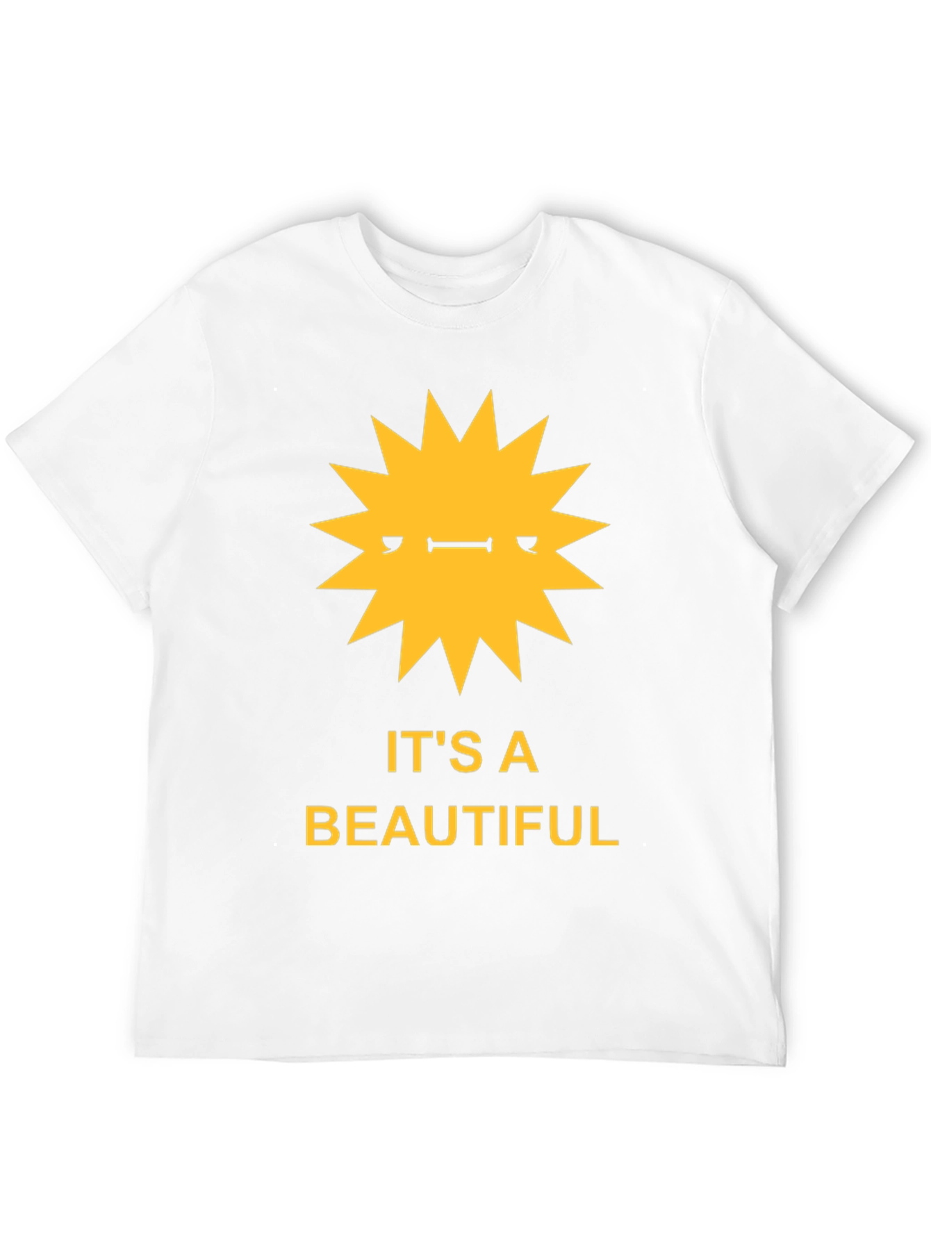 Its a Beautiful Day Graphic Tee - Black Cotton Shirt