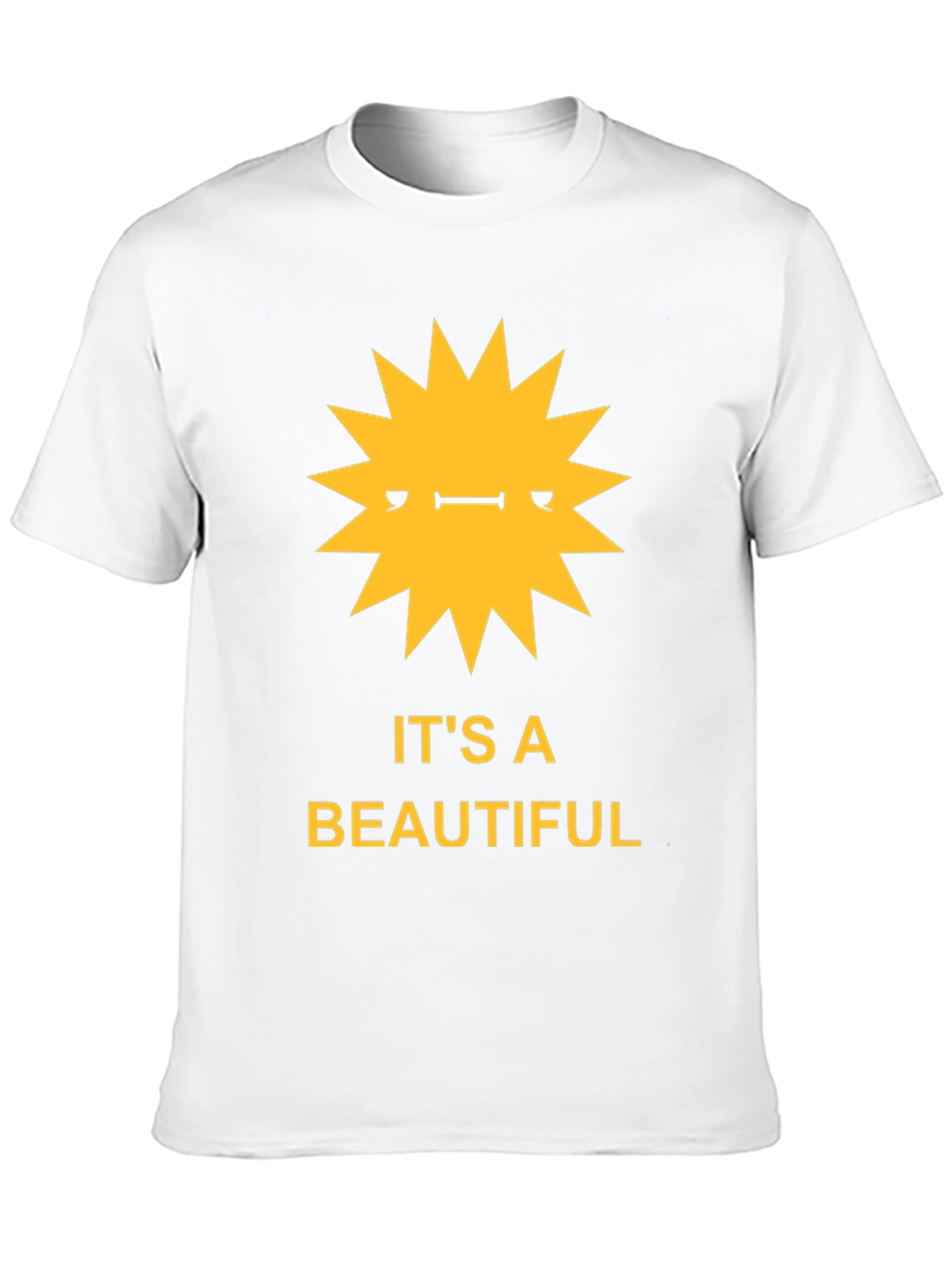 Its a Beautiful Day Graphic Tee - Black Cotton Shirt