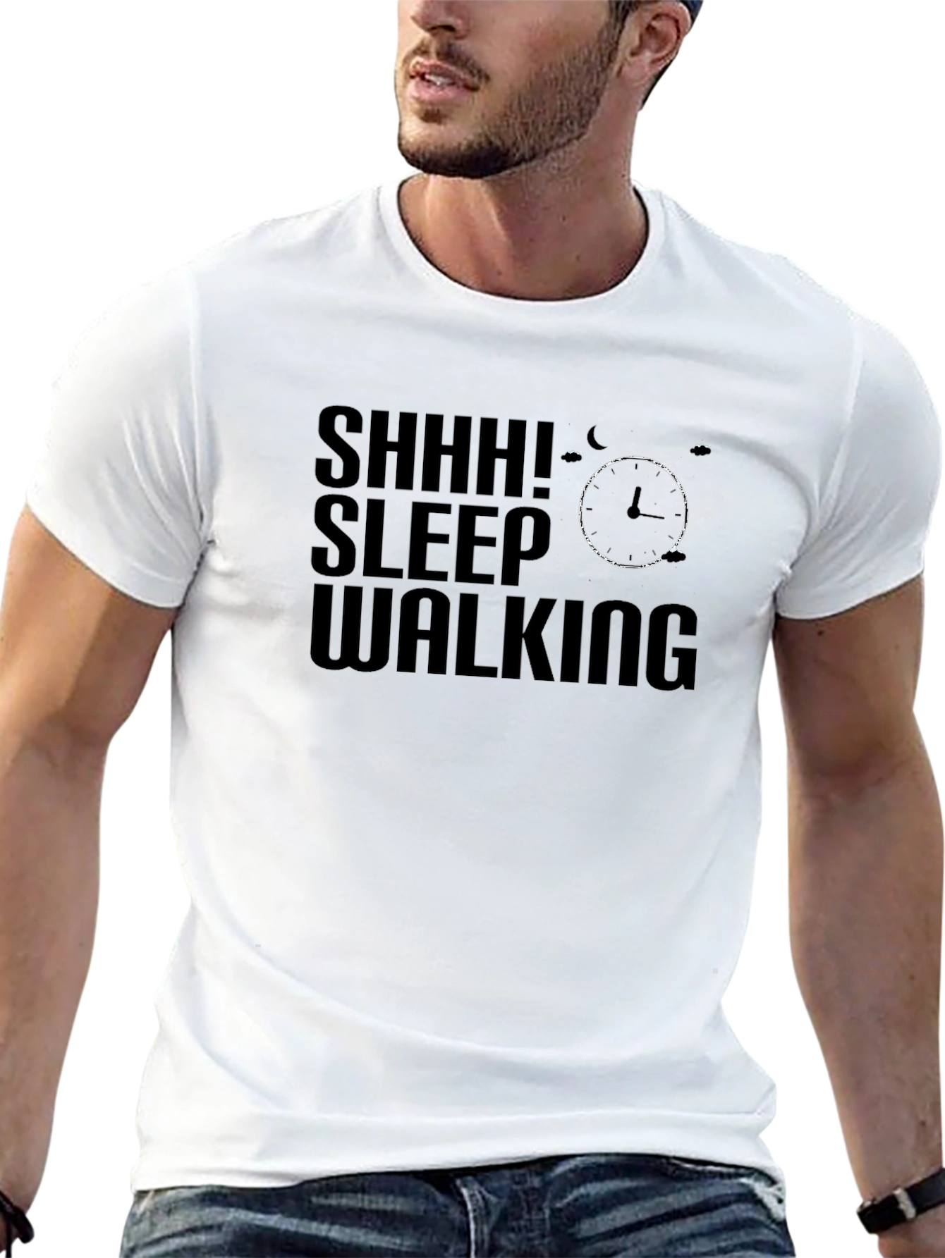 Shhh! Sleepwalking Graphic Tee - Soft Cotton Blend