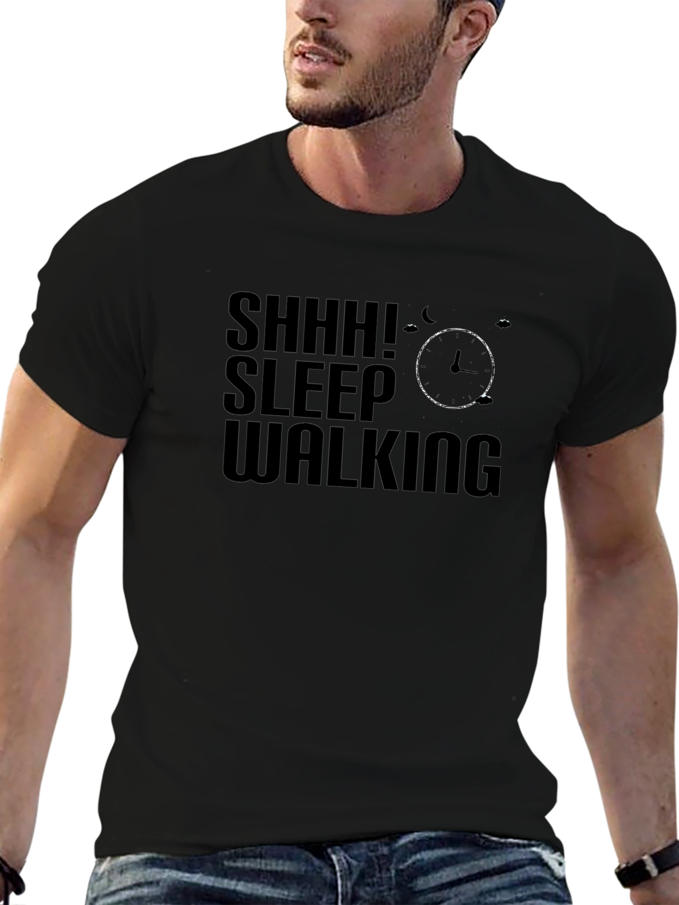 Shhh! Sleepwalking Graphic Tee - Soft Cotton Blend