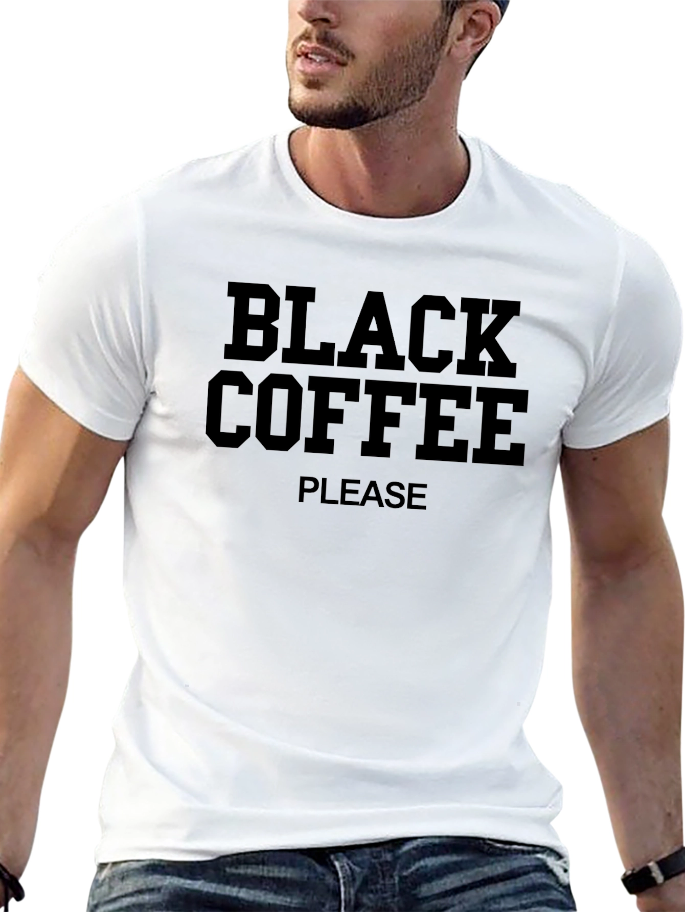 Black Coffee Please Graphic Tee - Unisex