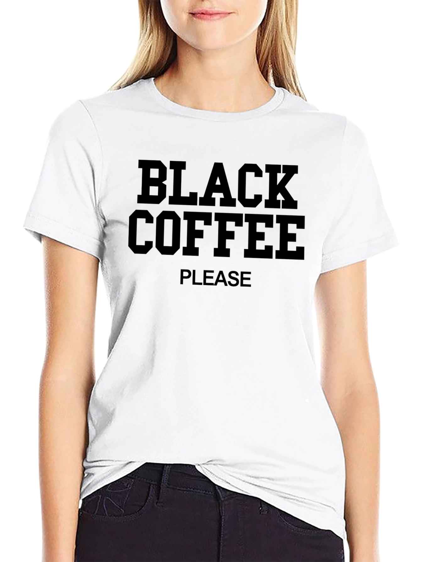 Black Coffee Please Graphic Tee - Unisex