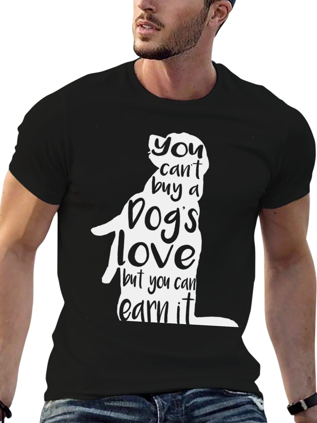 Dog Lover T-Shirt: You Cant Buy a Dogs Love