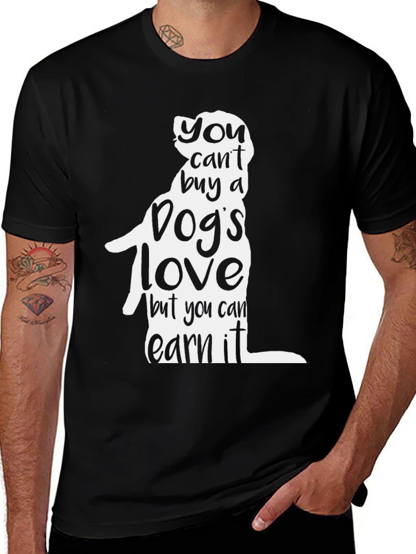 Dog Lover T-Shirt: You Cant Buy a Dogs Love
