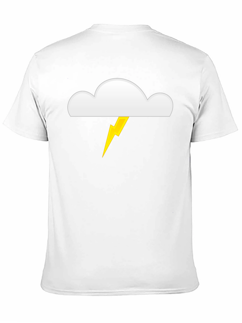 Cloud and Lightning Bolt Graphic T-Shirt