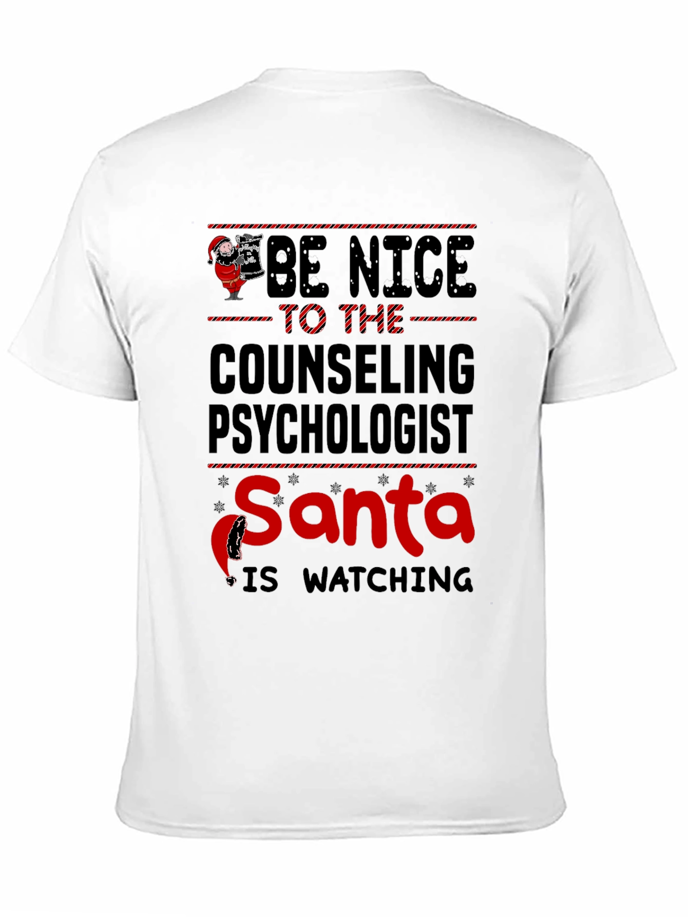 Counseling Psychologist Santa T-Shirt - Be Nice