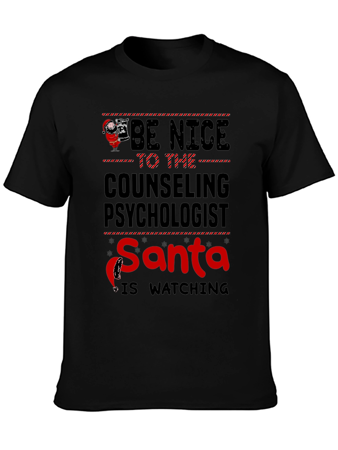 Counseling Psychologist Santa T-Shirt - Be Nice