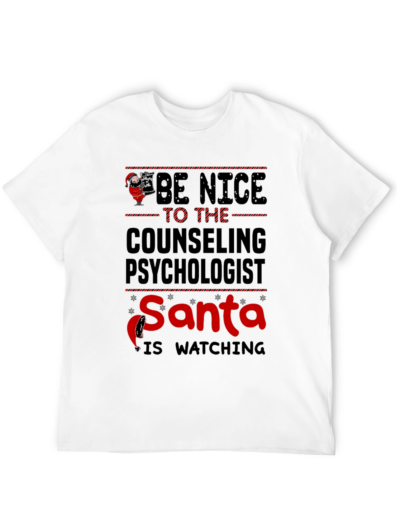 Counseling Psychologist Santa T-Shirt - Be Nice