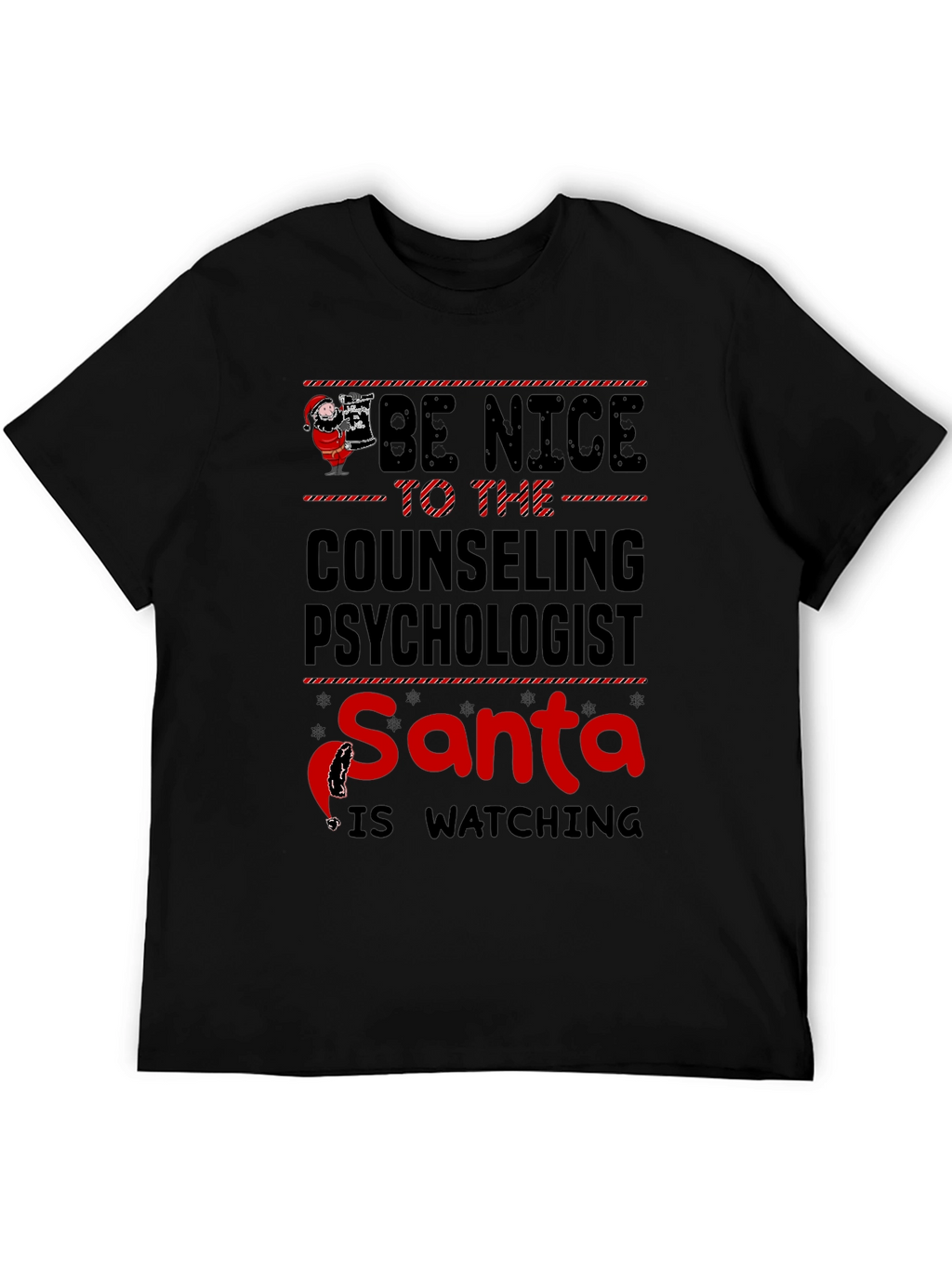 Counseling Psychologist Santa T-Shirt - Be Nice