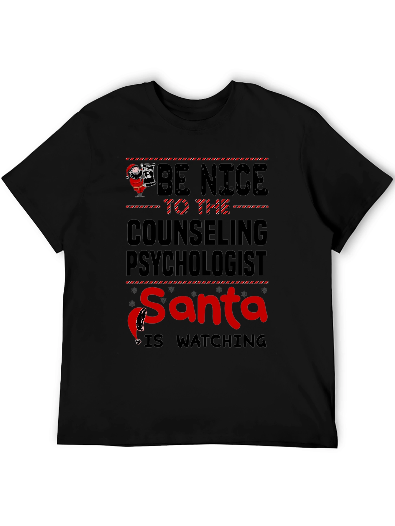 Counseling Psychologist Santa T-Shirt - Be Nice