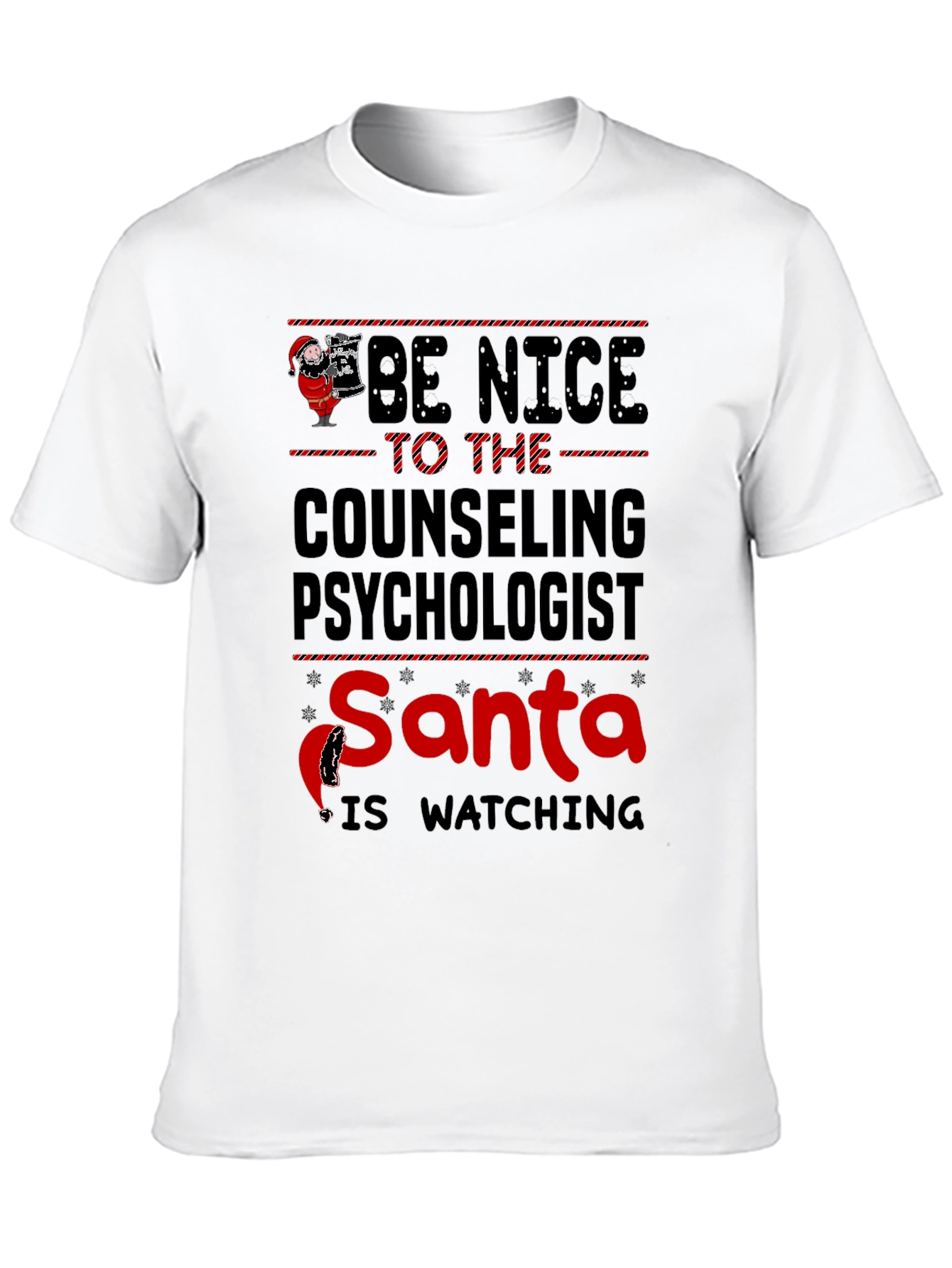 Counseling Psychologist Santa T-Shirt - Be Nice