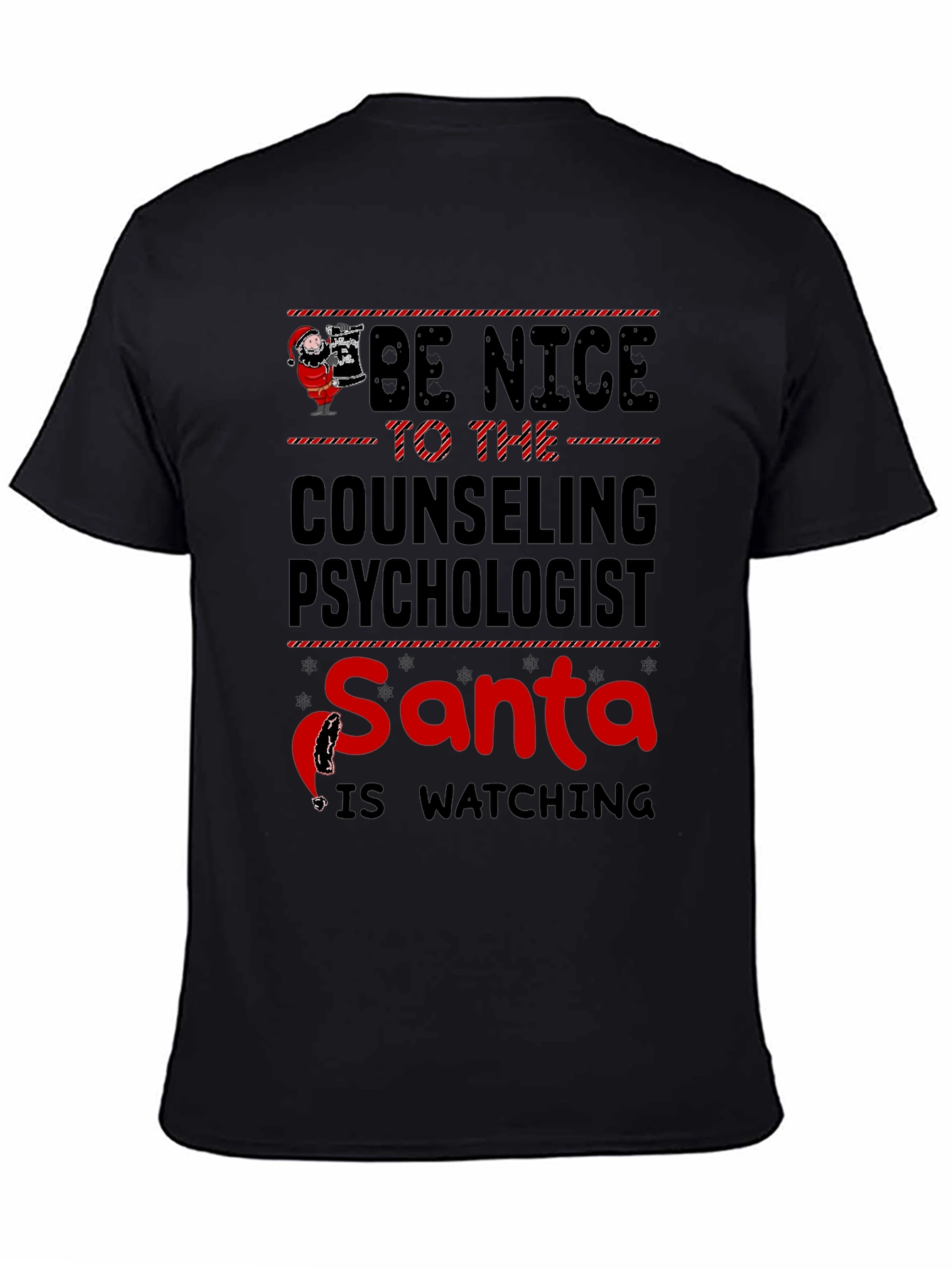 Counseling Psychologist Santa T-Shirt - Be Nice