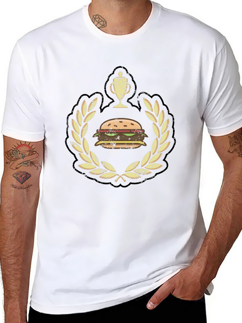 Burger Champion Black Graphic Tee