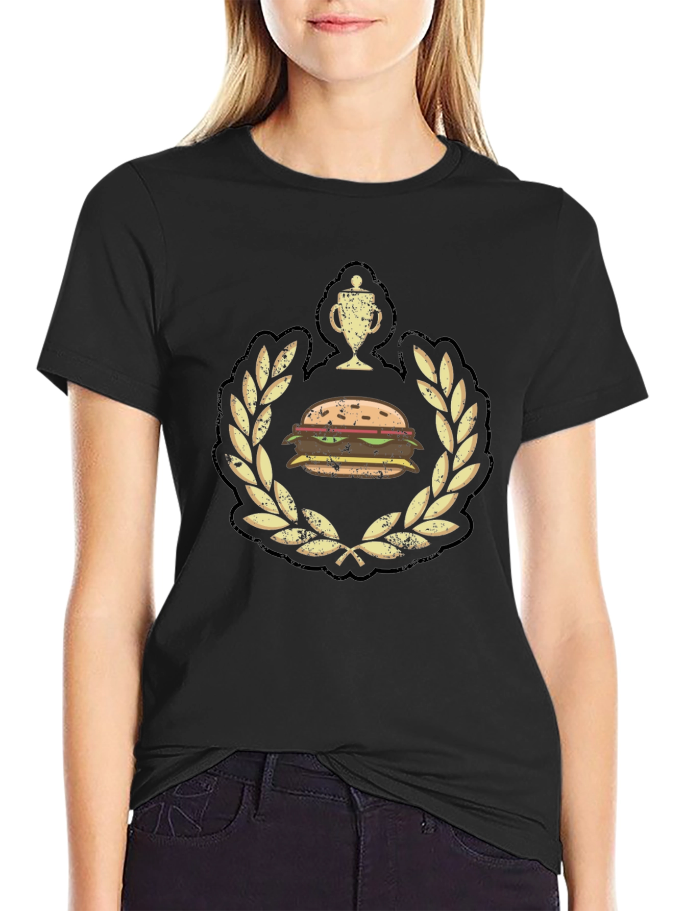 Burger Champion Black Graphic Tee
