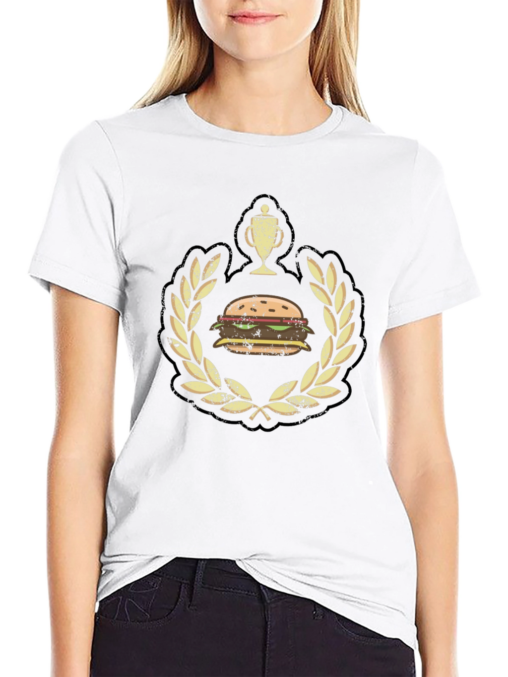 Burger Champion Black Graphic Tee