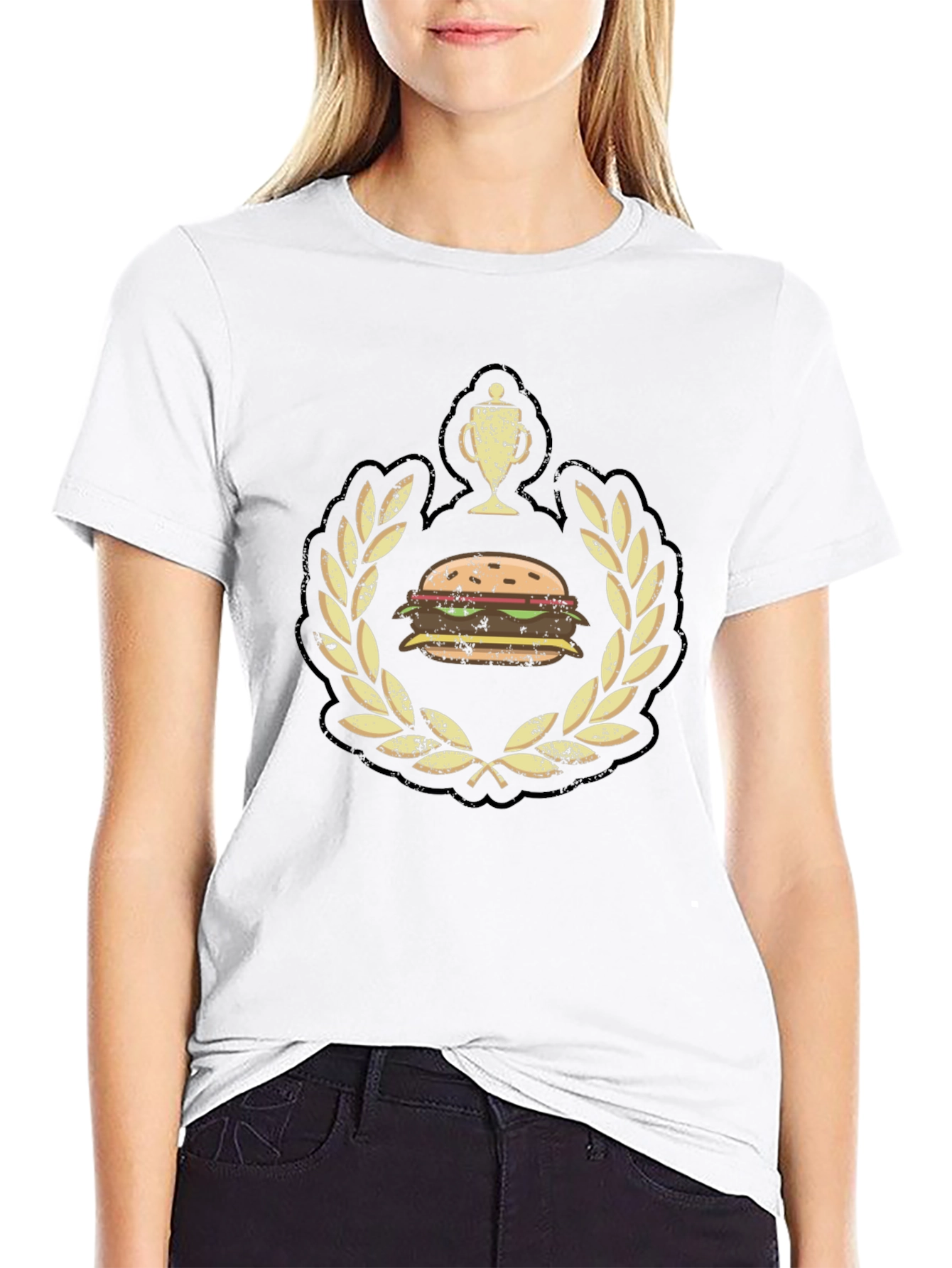 Burger Champion Black Graphic Tee
