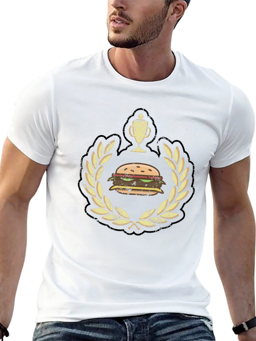 Burger Champion Black Graphic Tee