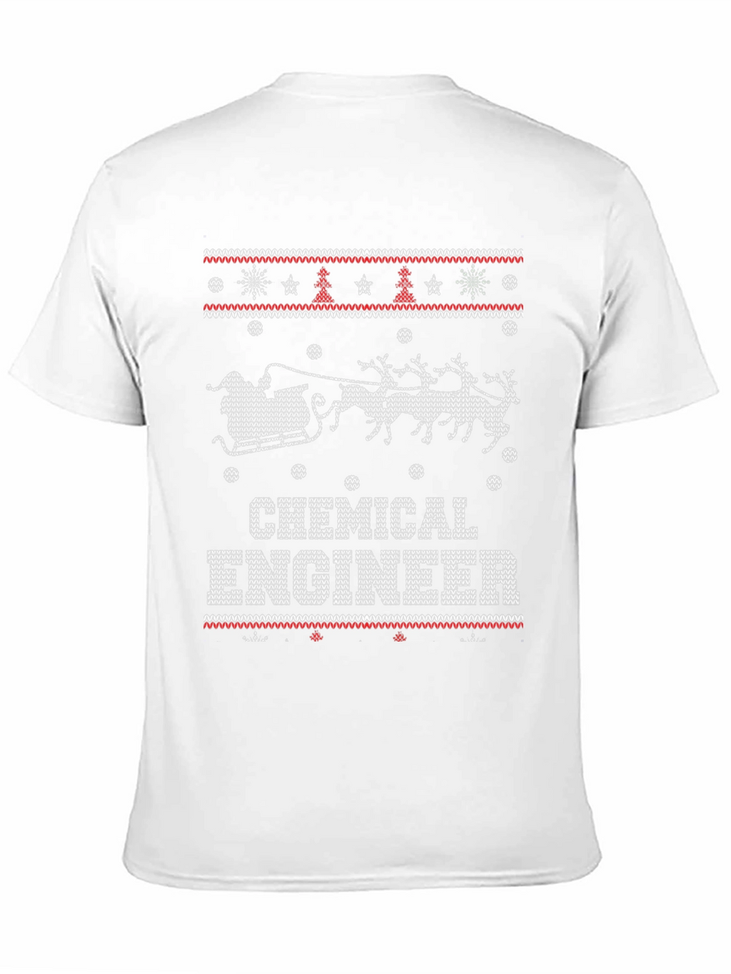 Chemical Engineer Christmas Ugly Sweater Style T-Shirt