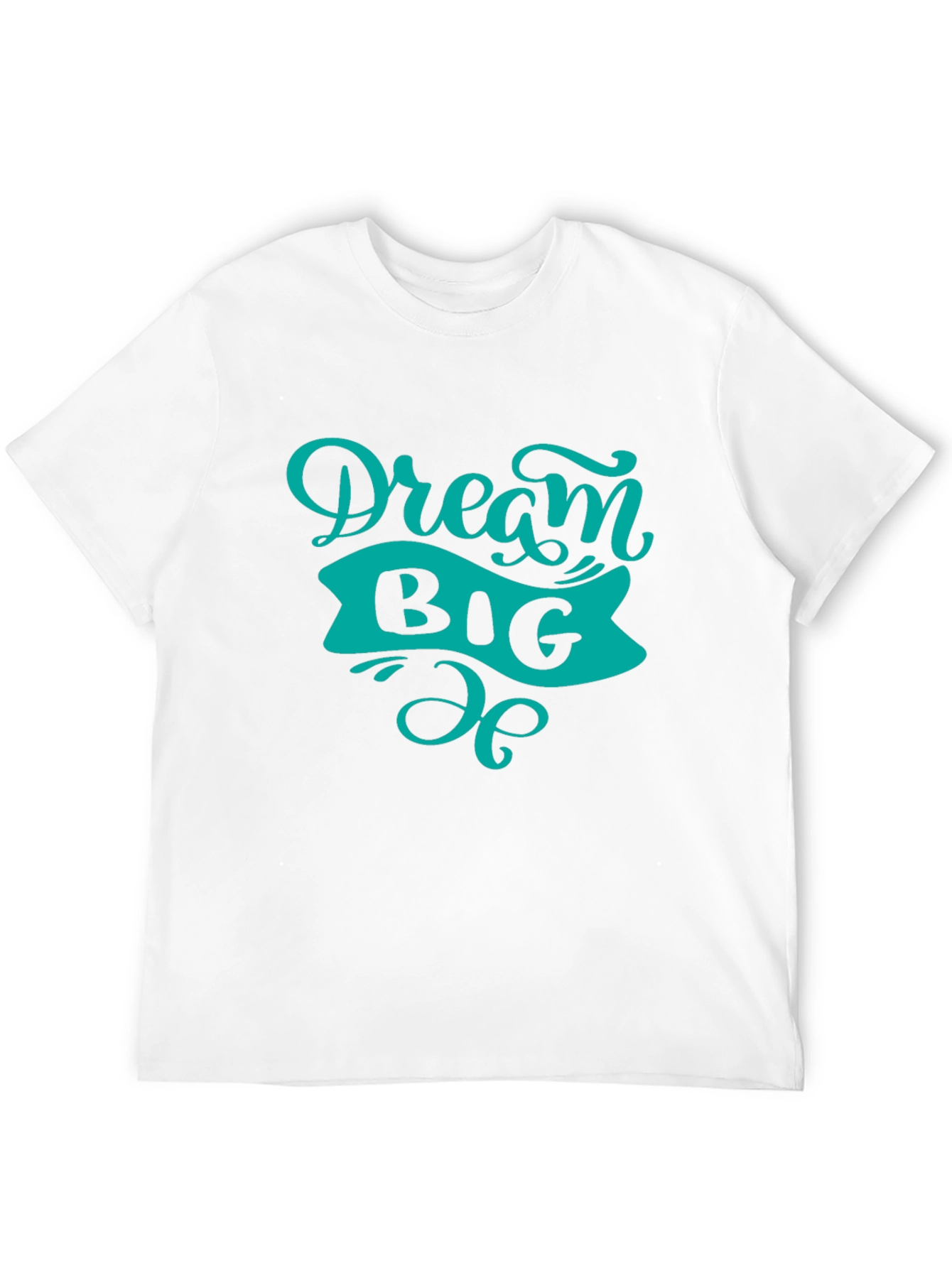 Dream Big Graphic Tee - Black Cotton T-Shirt