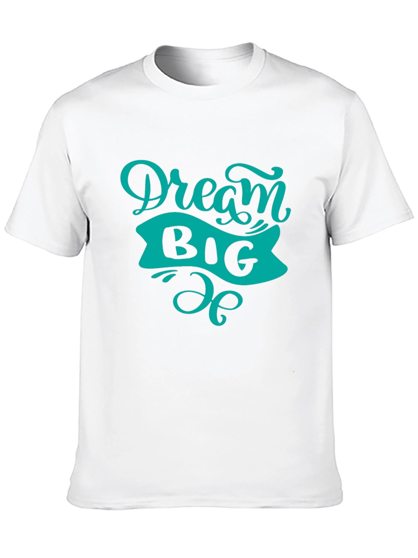Dream Big Graphic Tee - Black Cotton T-Shirt