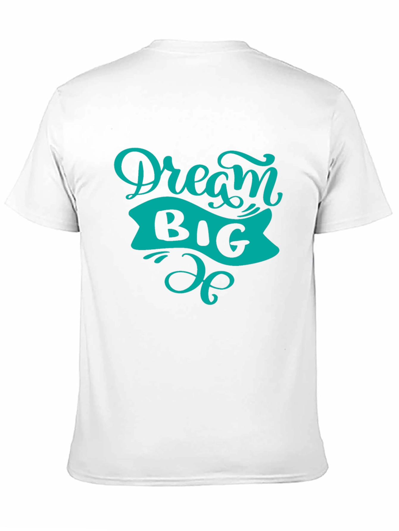Dream Big Graphic Tee - Black Cotton T-Shirt