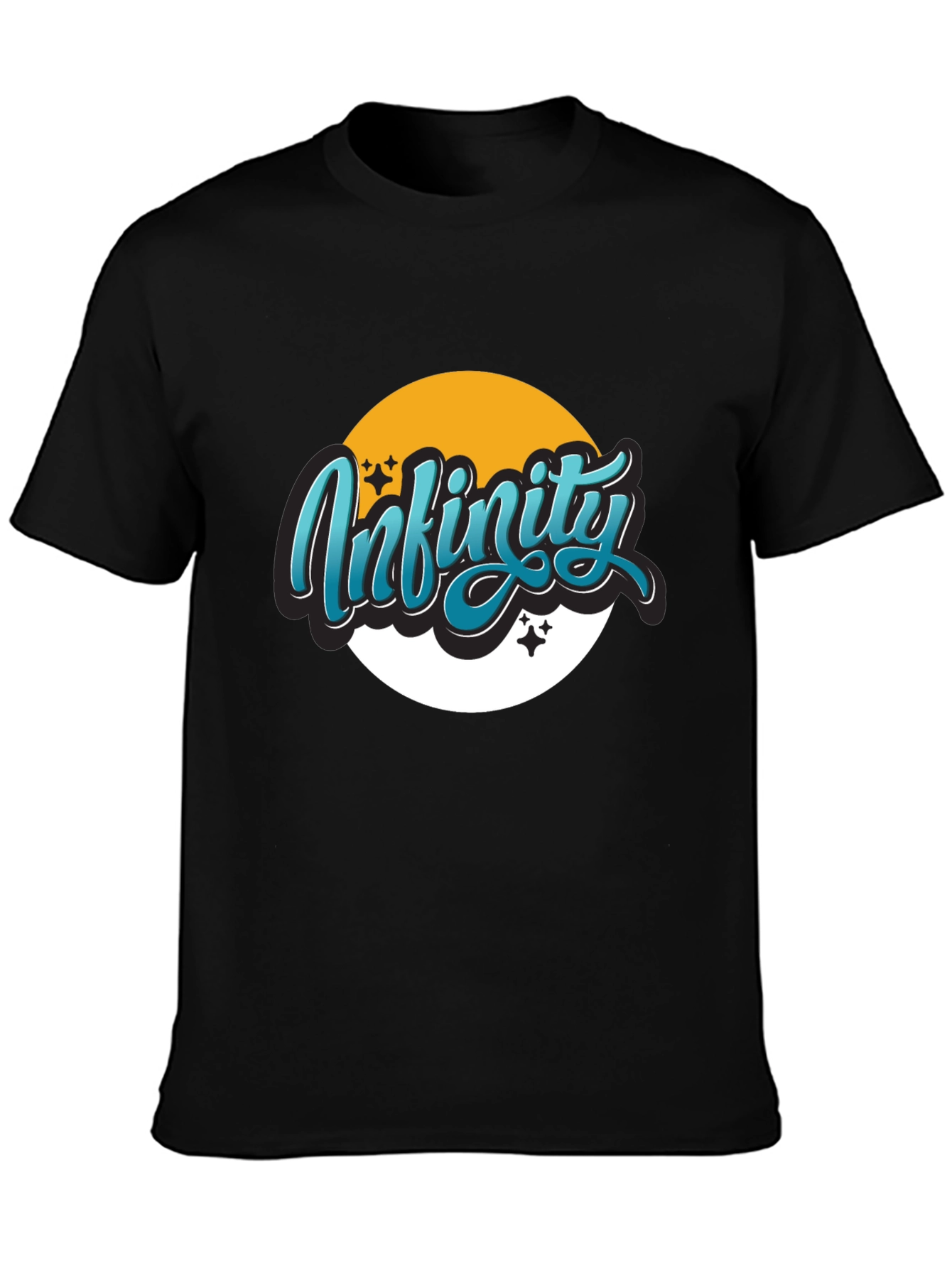 Infinity Graphic Black T-Shirt - Casual Wear