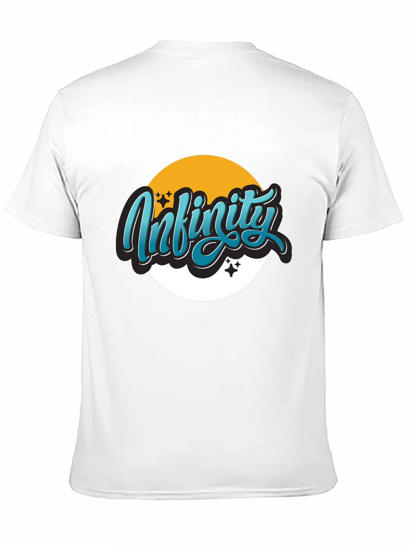 Infinity Graphic Black T-Shirt - Casual Wear