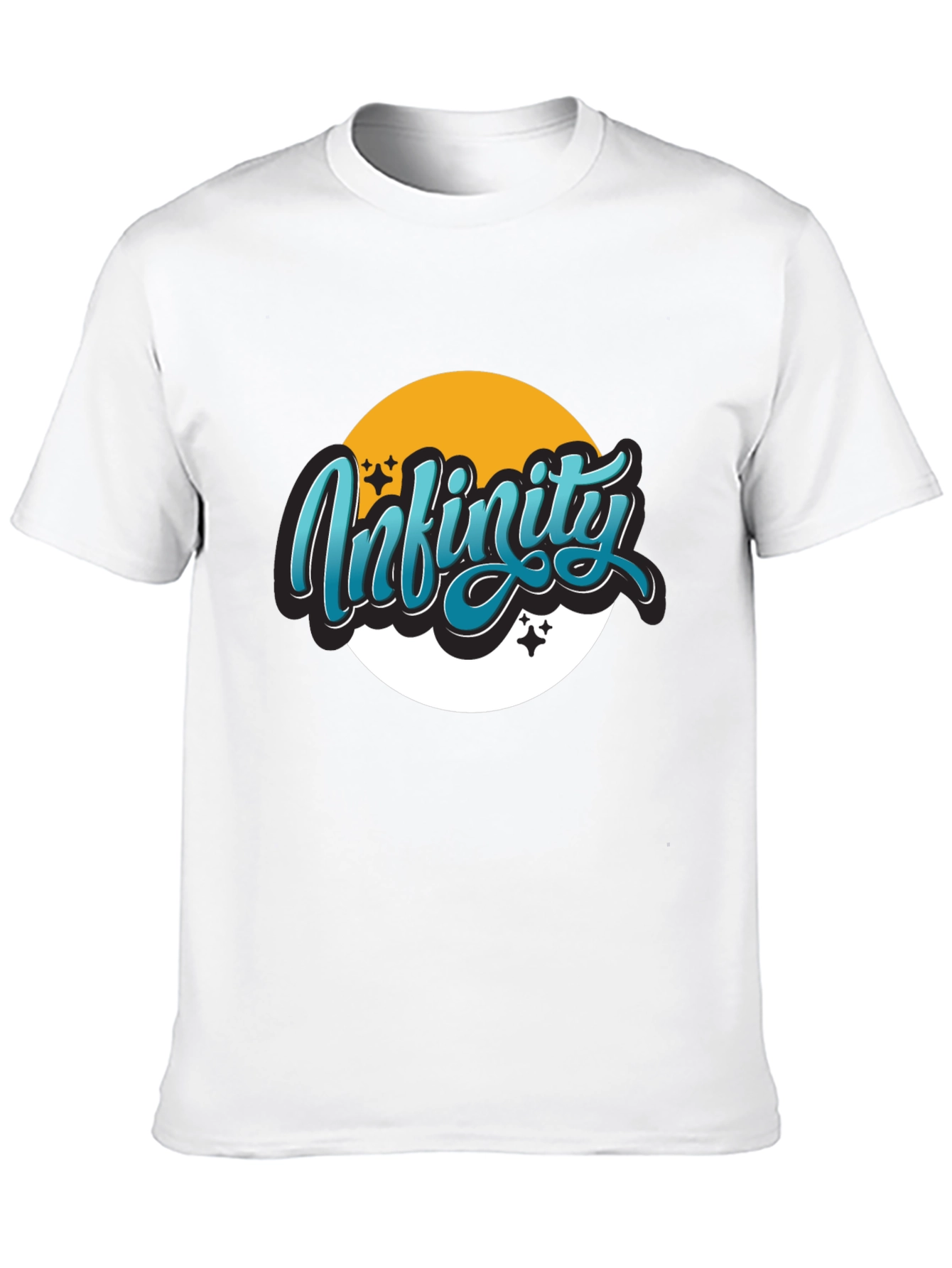 Infinity Graphic Black T-Shirt - Casual Wear