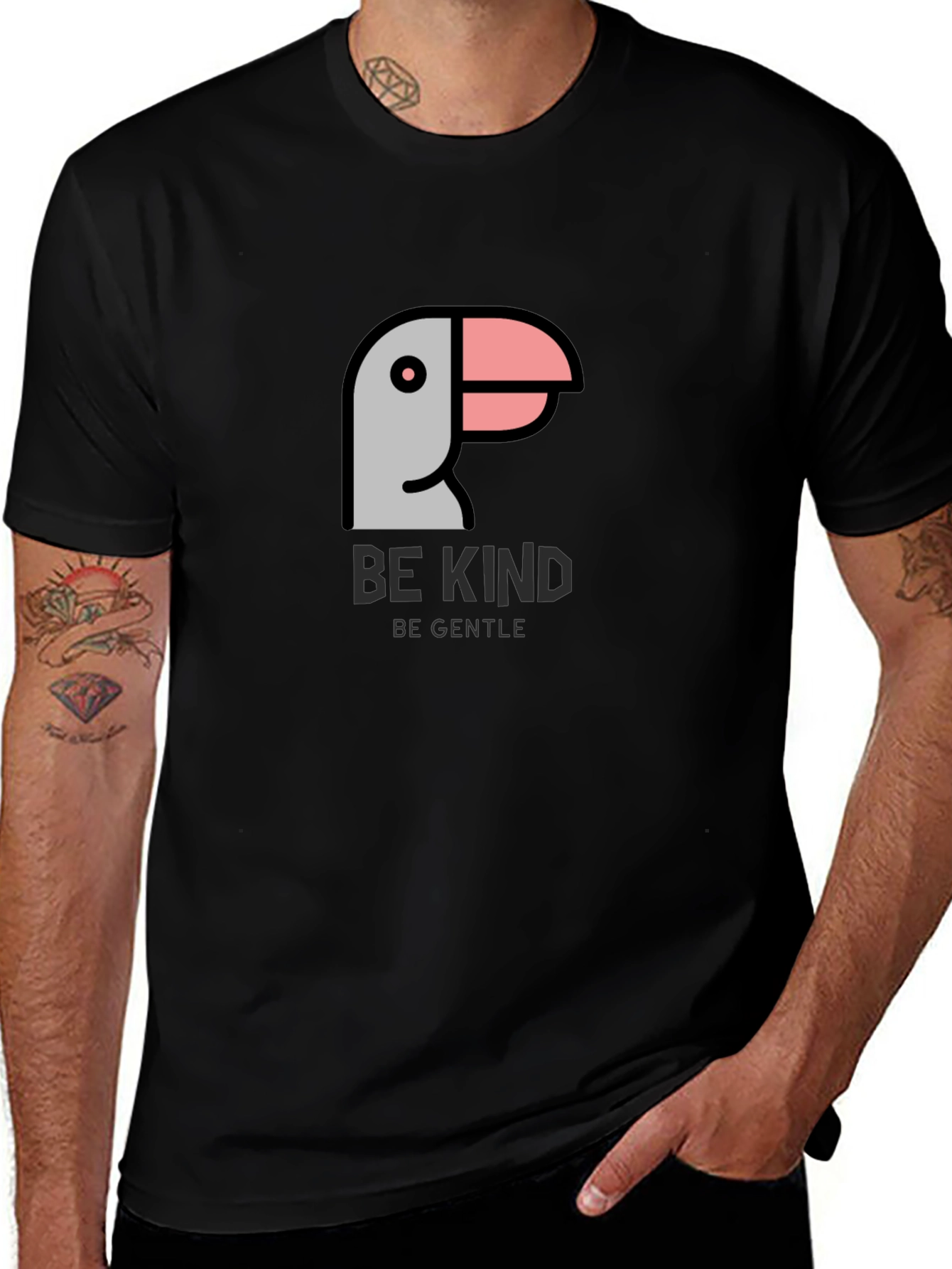Be Kind T-Shirt - Gentle Bird Graphic Tee