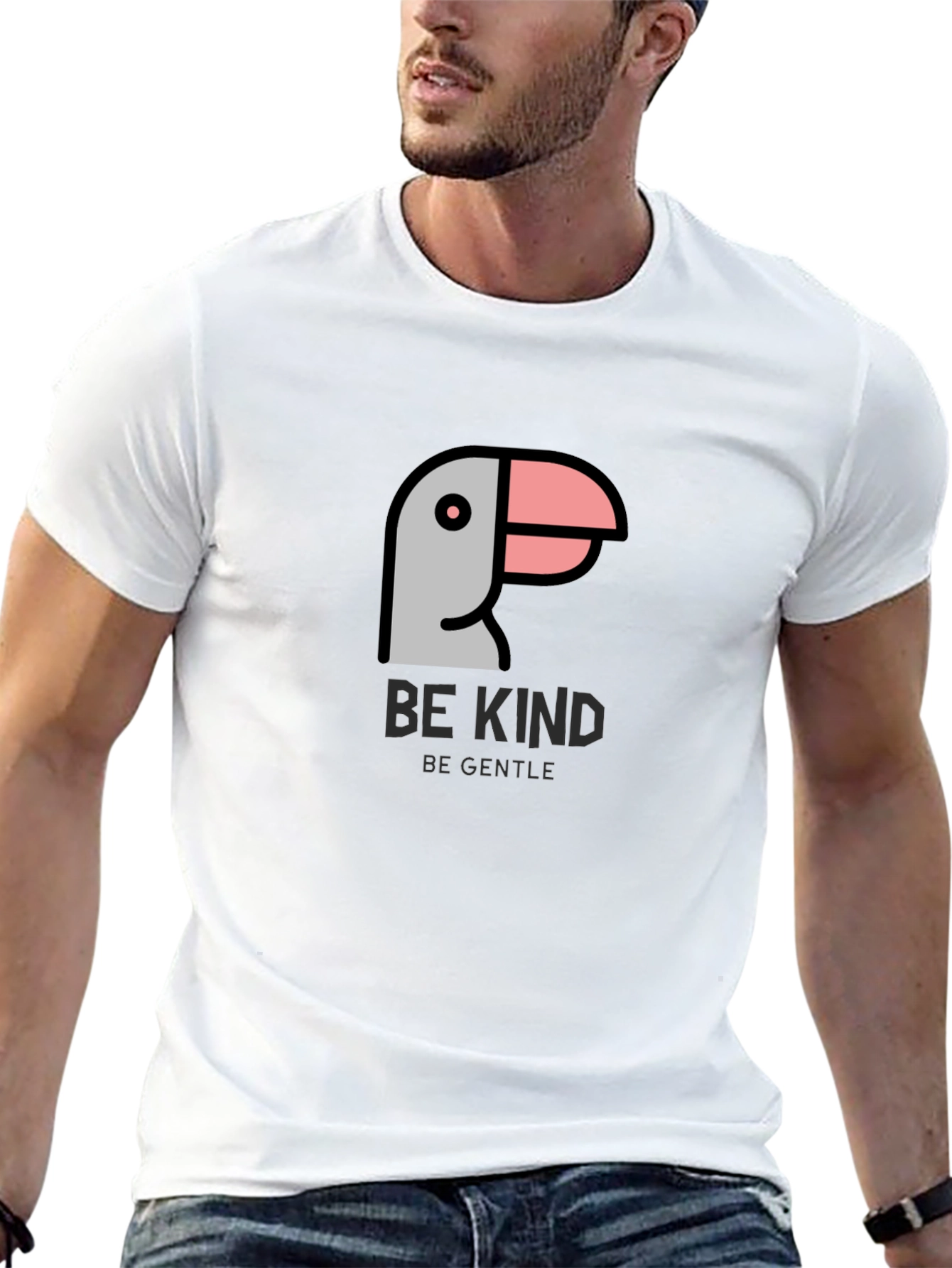 Be Kind T-Shirt - Gentle Bird Graphic Tee