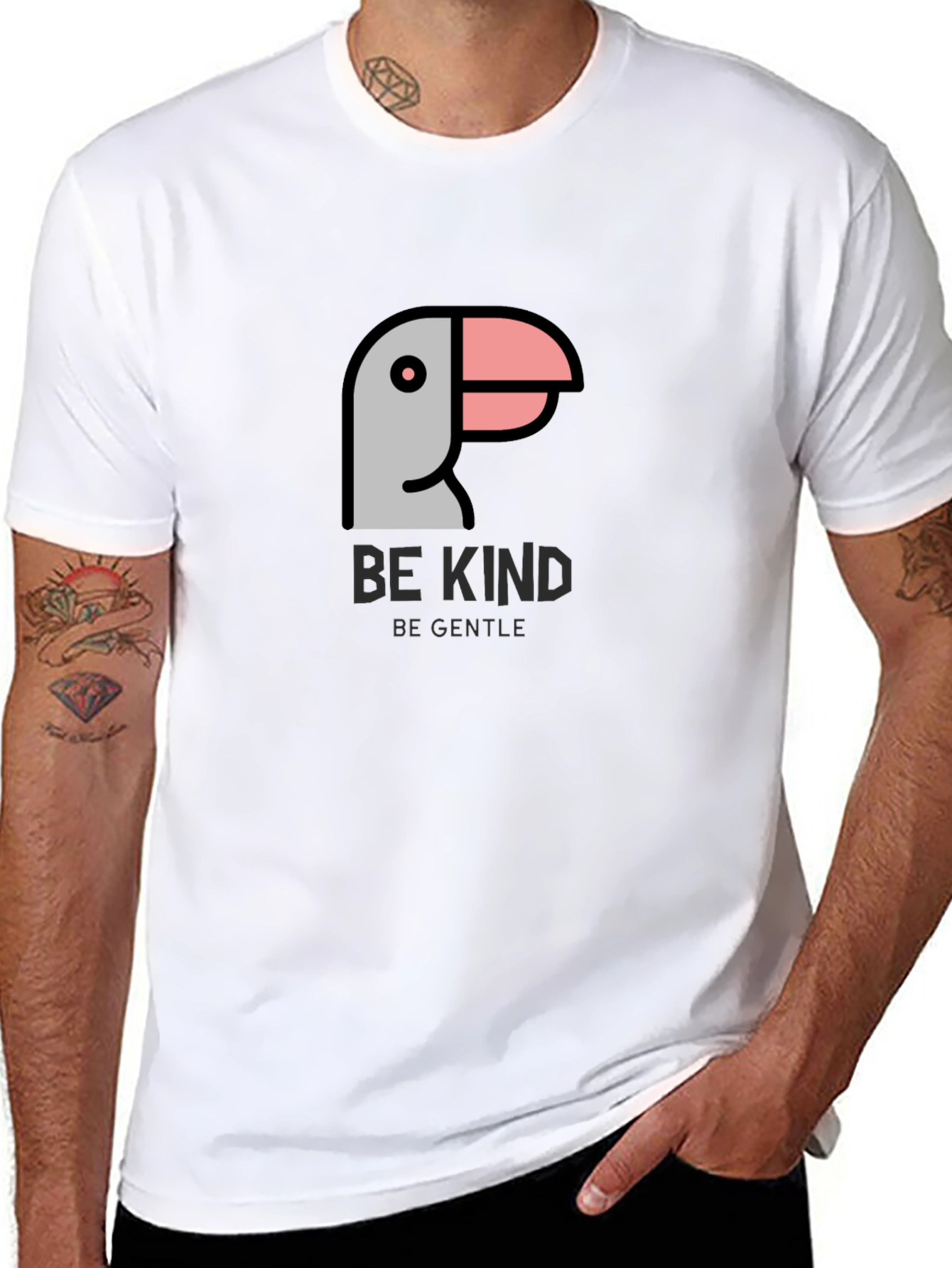 Be Kind T-Shirt - Gentle Bird Graphic Tee
