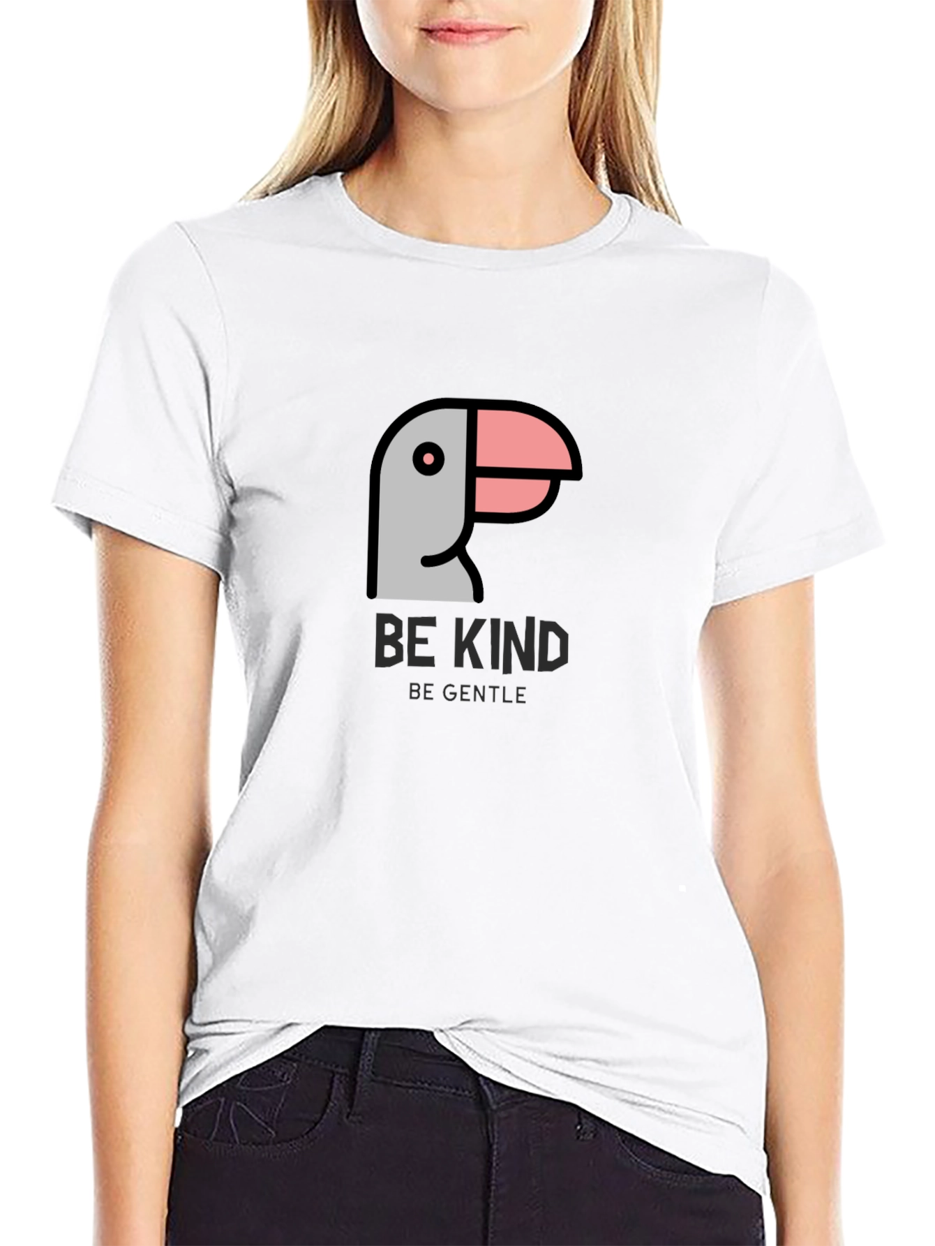 Be Kind T-Shirt - Gentle Bird Graphic Tee