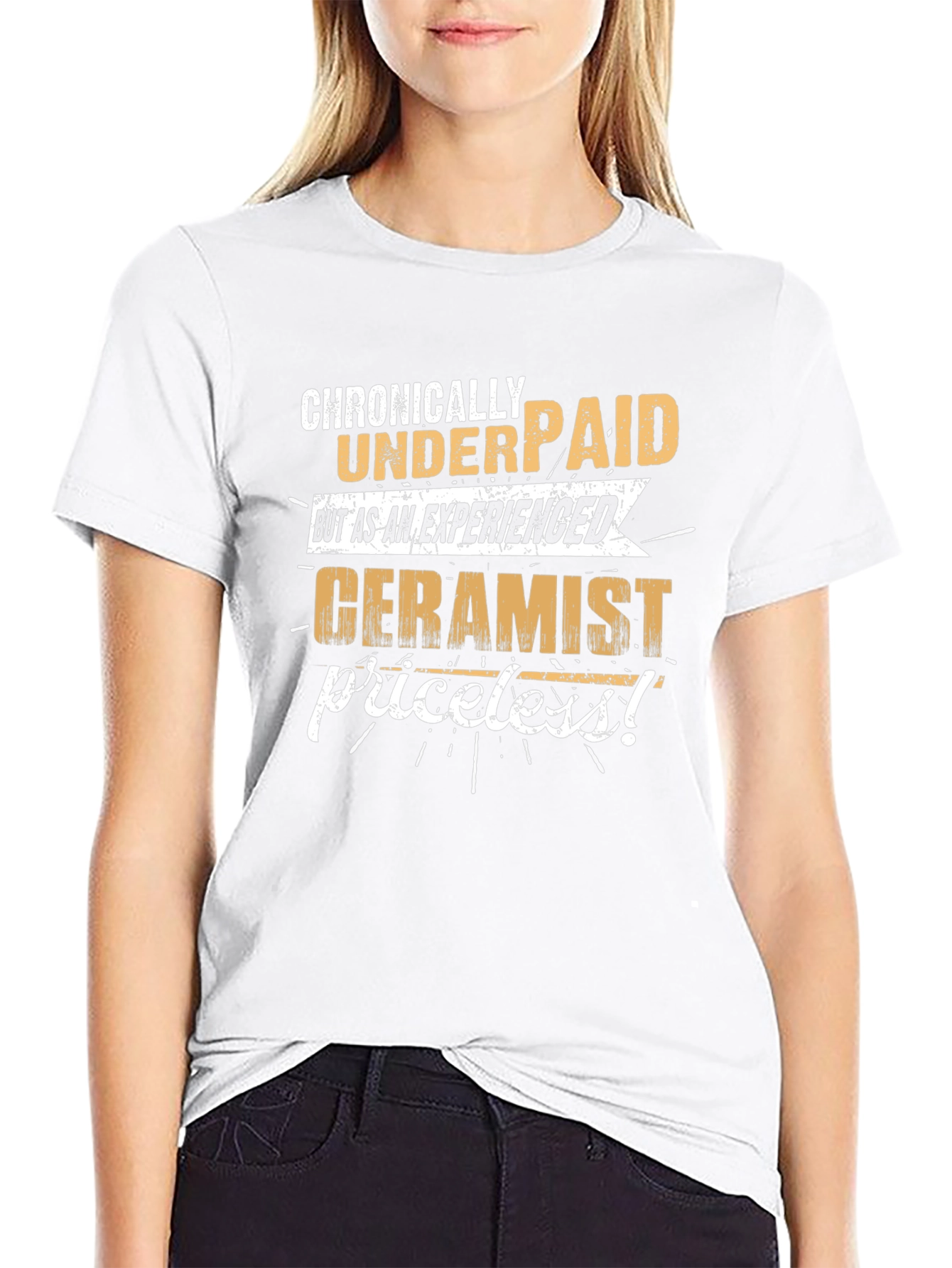 Chronically Underpaid Ceramist T-Shirt - Funny Job Tee