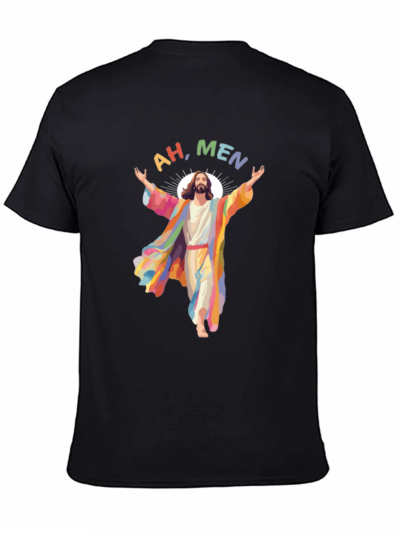 Ah Men Rainbow Jesus Graphic Tee