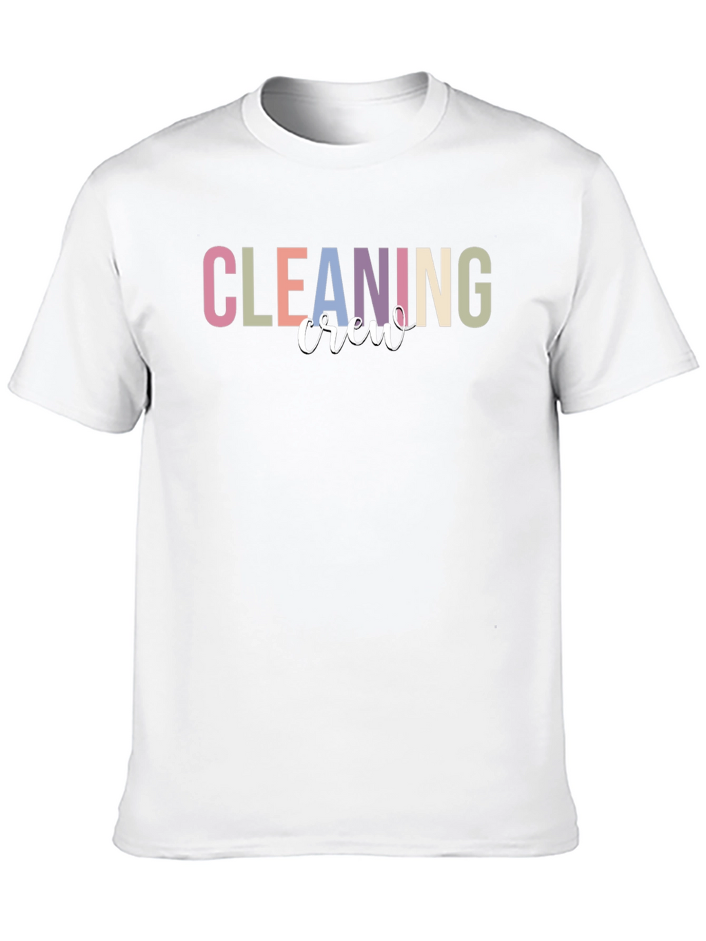 Cleaning Crew T-Shirt - Black Crewneck