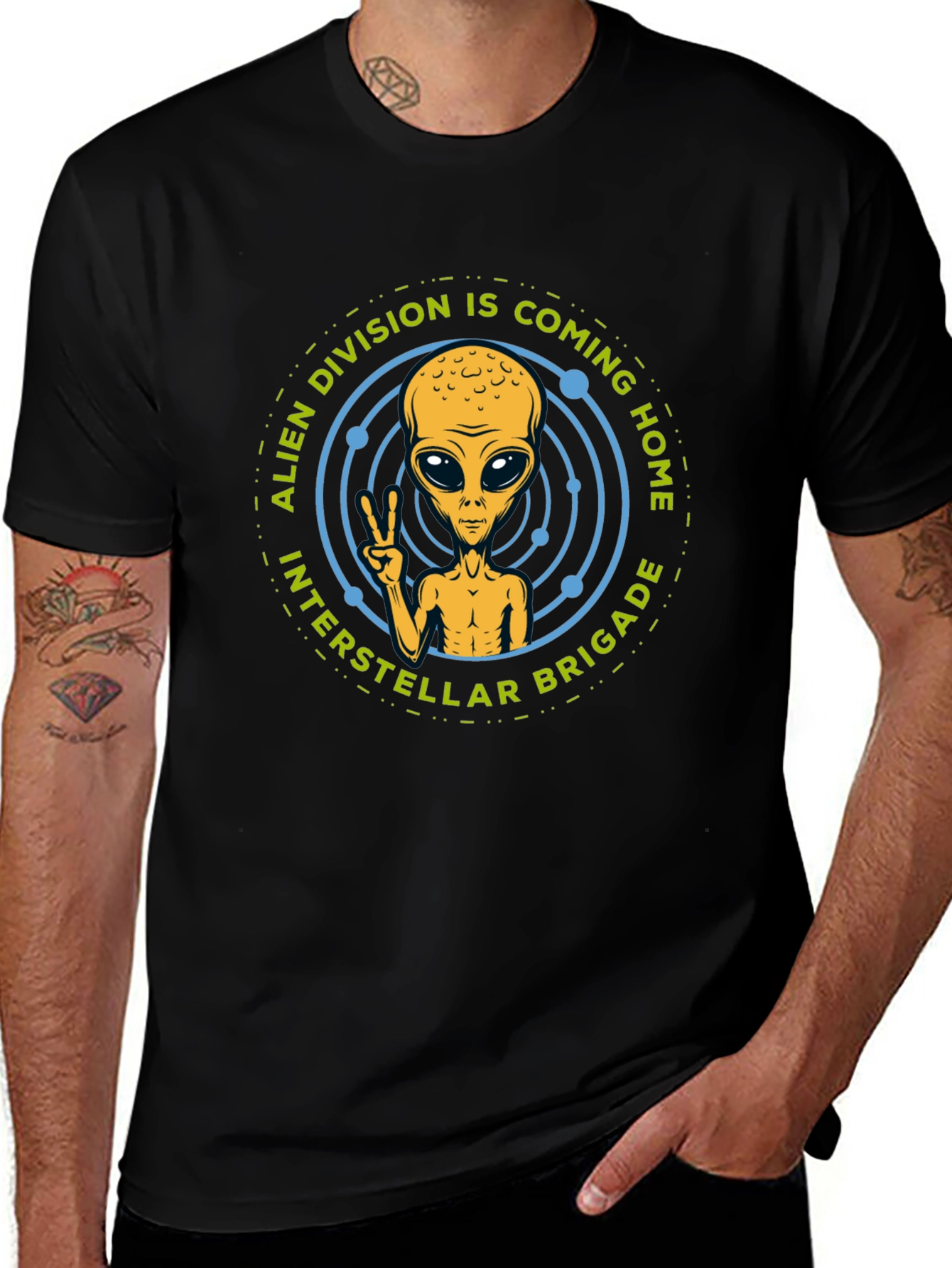 Alien Division Interstellar Brigade T-Shirt
